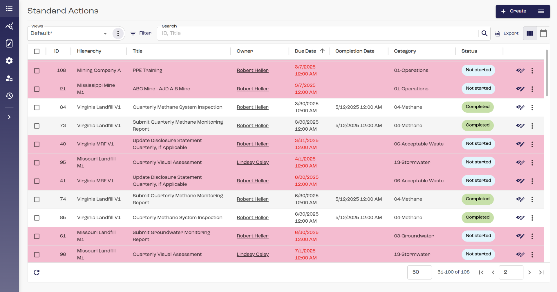 Compliance Calendar